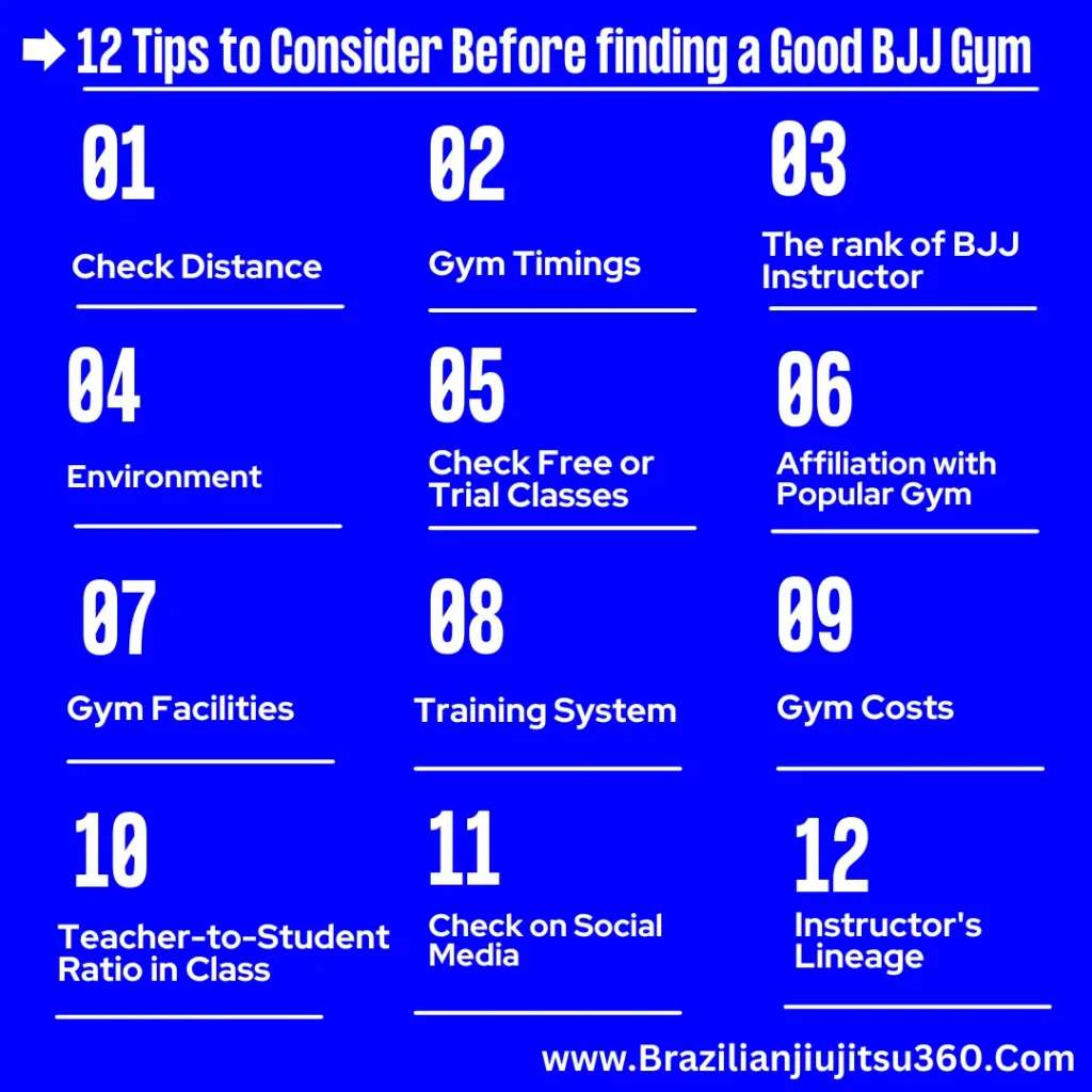 12 Tips to help you to find a good BJJ gym for your or for your children