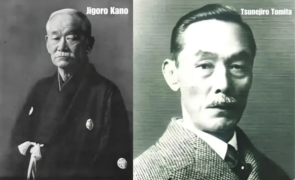 Jigoro Kano and Tsunejiro Tomita