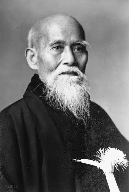 Morihei Ueshiba the Japanese martial artist and creator of Aikido