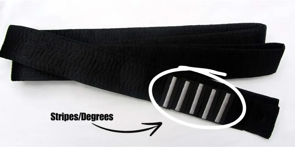 This is the Stripes and Degrees on BJJ Belt