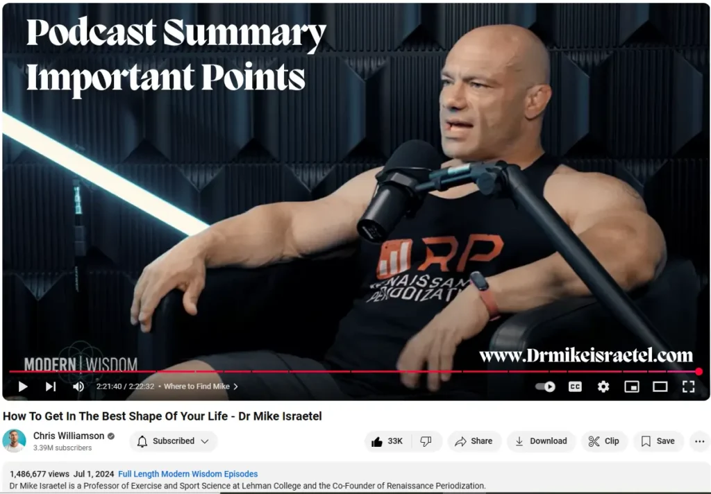 How To Get In The Best Shape Of Your Life - Mike Israetel Podacast Summary